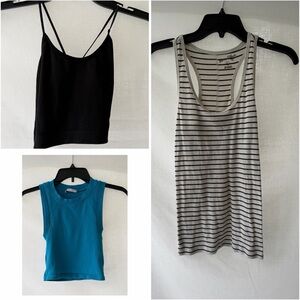 NWoT Lot of 3 Summer Tops Tank top crop top Small